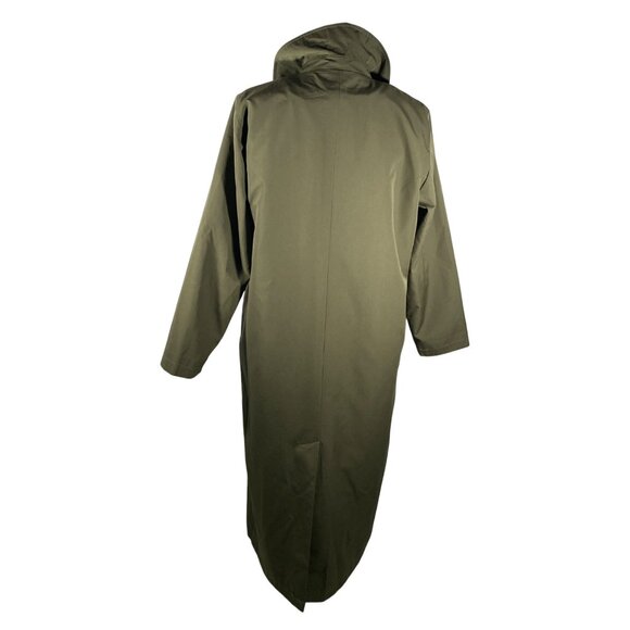 L.L. Bean Womens Petite Small Long Coat trench coat Detachable Liner cabincore - Picture 3 of 13